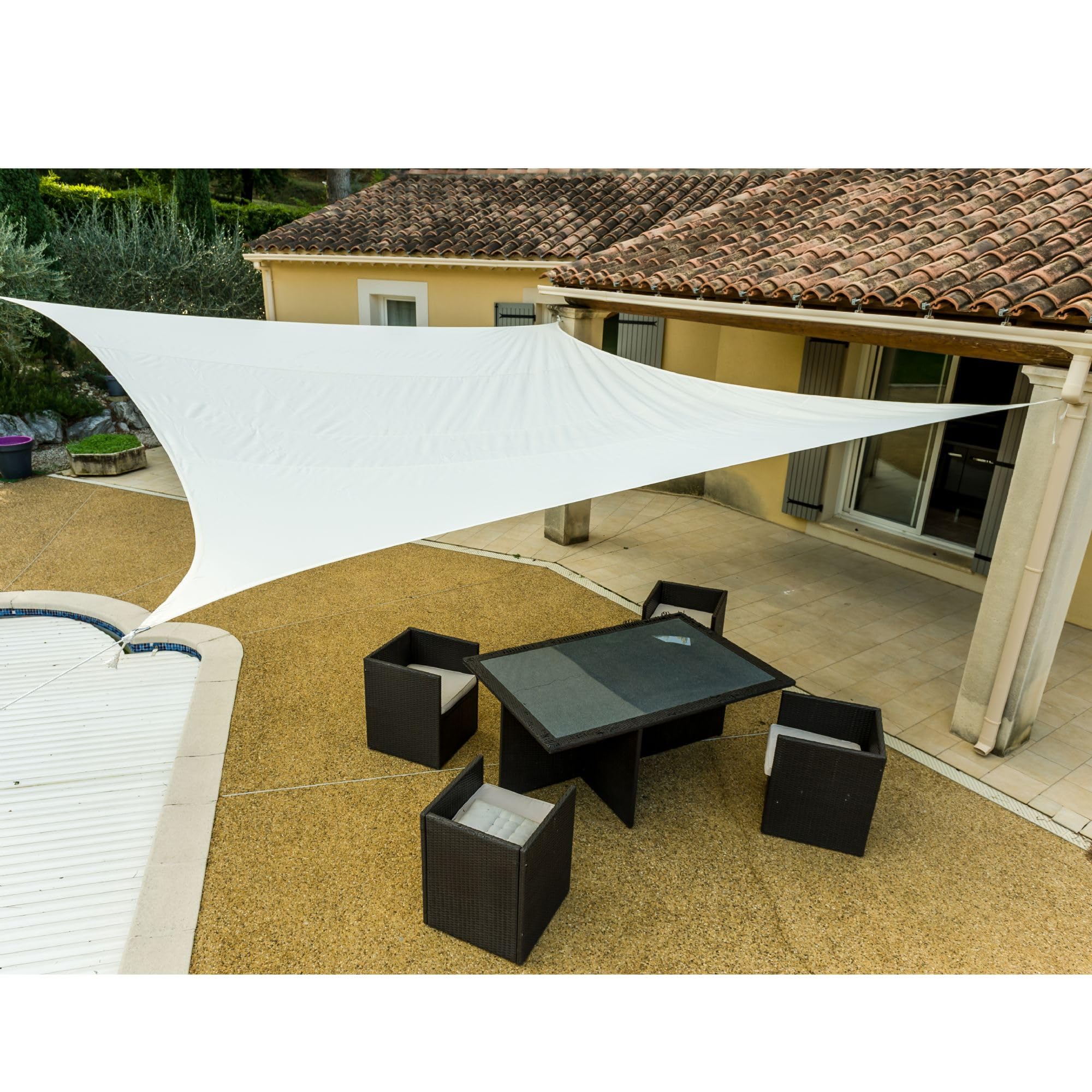 WERKA PRO Sun Shade Sail Cream 4 x 5 m — image 1
