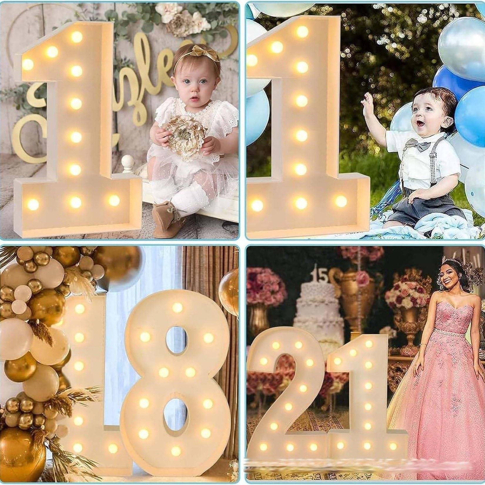 Letras de Neón Grandes, Adecuadas for Bautizos de Bebés, Fiestas de Cumpleaños, Bodas y Ceremonias de Compromiso, Tableros de Espuma DIY Precortados.(C,100cm/40in)