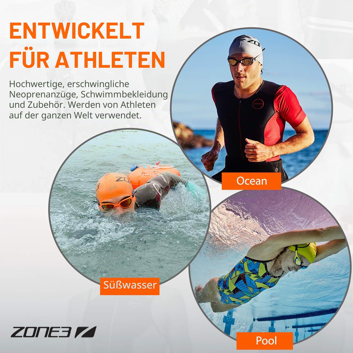 ZONE3 Venator-x Swimming Goggles, Black Gold, One Size