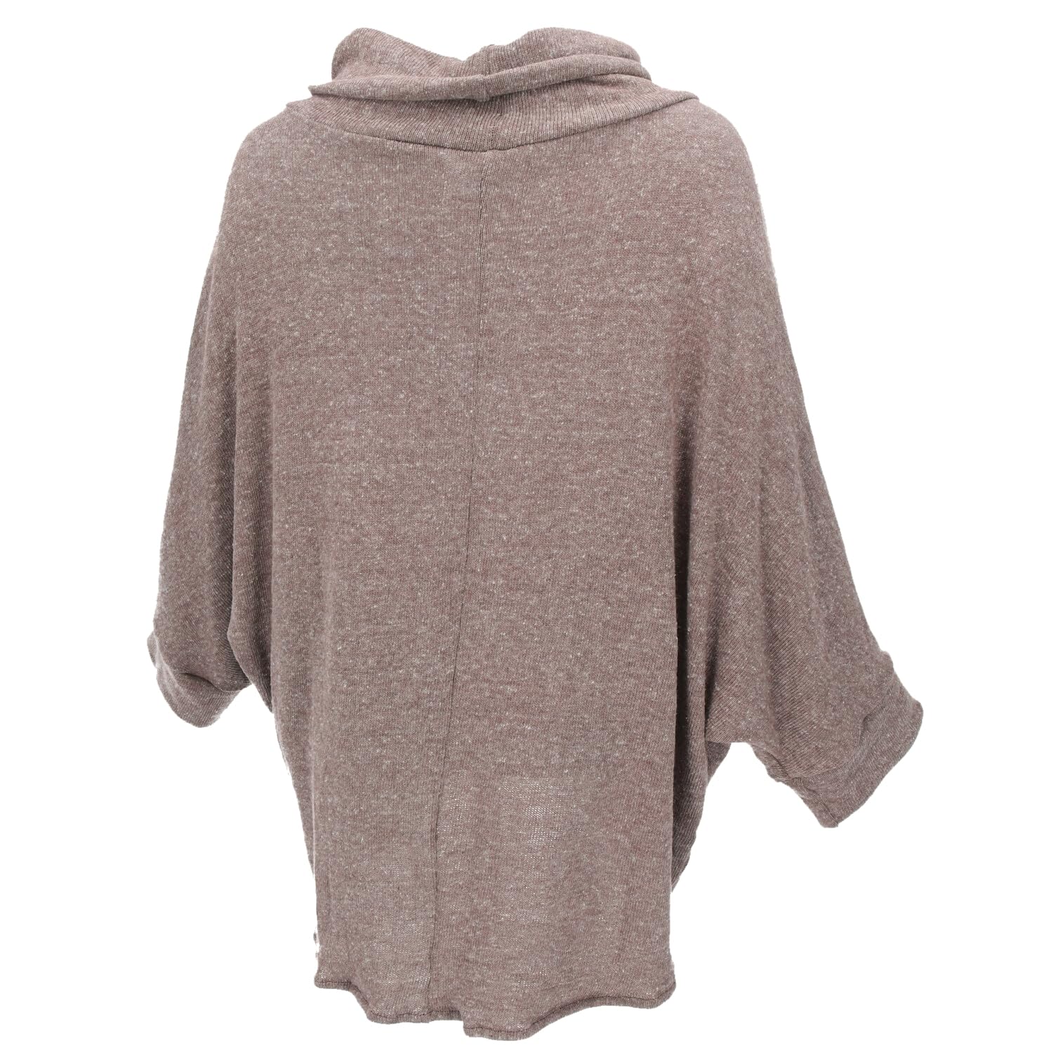 GURU SHOP Camiseta de punto de cuello alto, talla grande, para mujer, de algodón