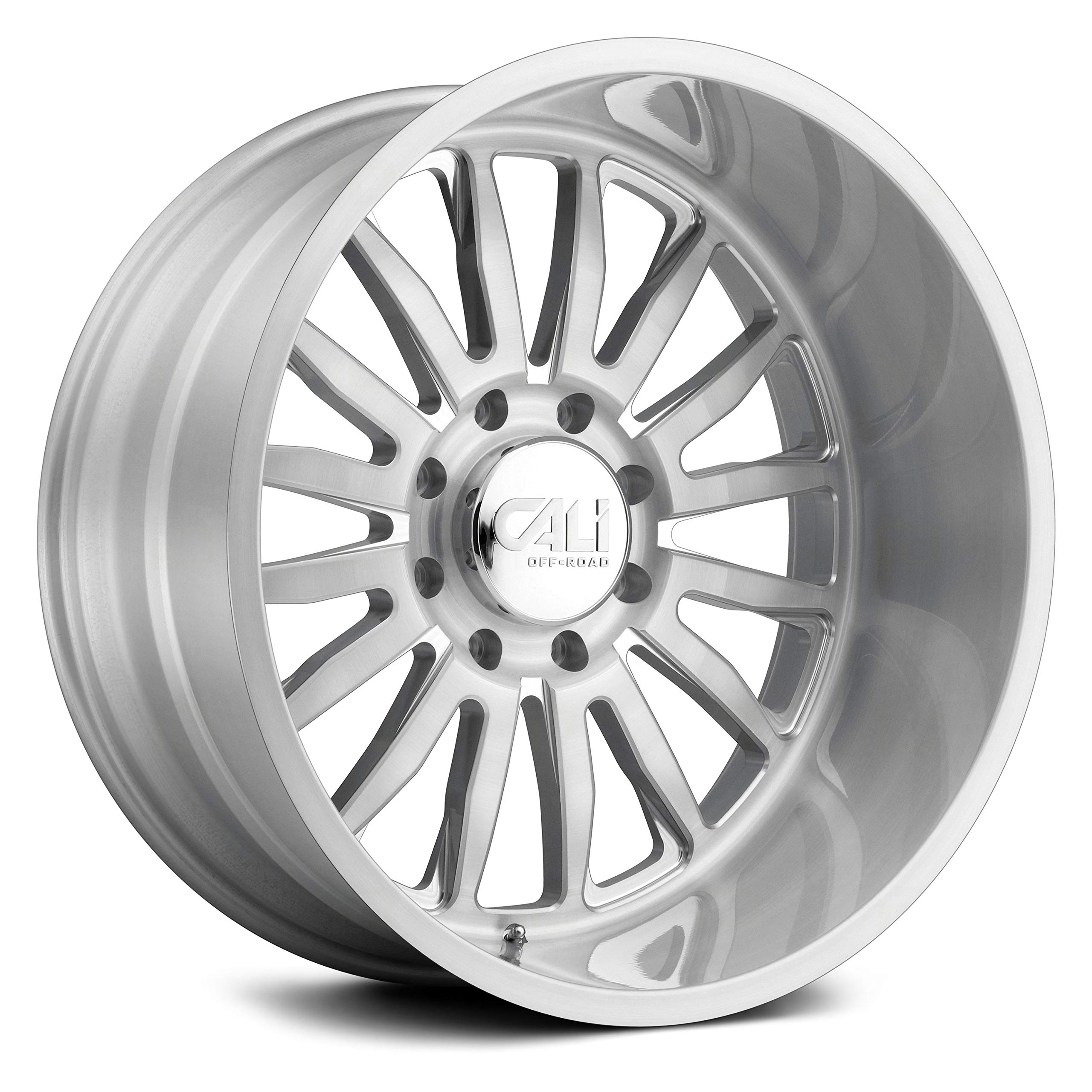 SUMMIT Brushed Clear Gloss Wheel with Alloy Steel (20 x 10. inches /5 x 87 mm, -25 mm Offset)