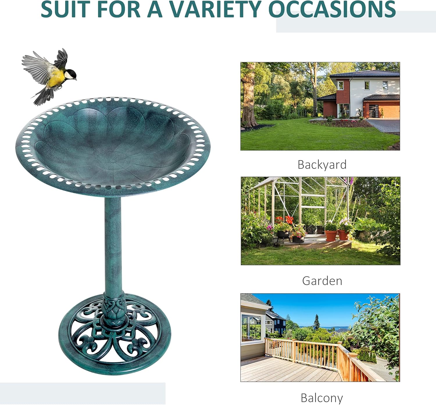 Bird Bath/Bird Feeder Bowl