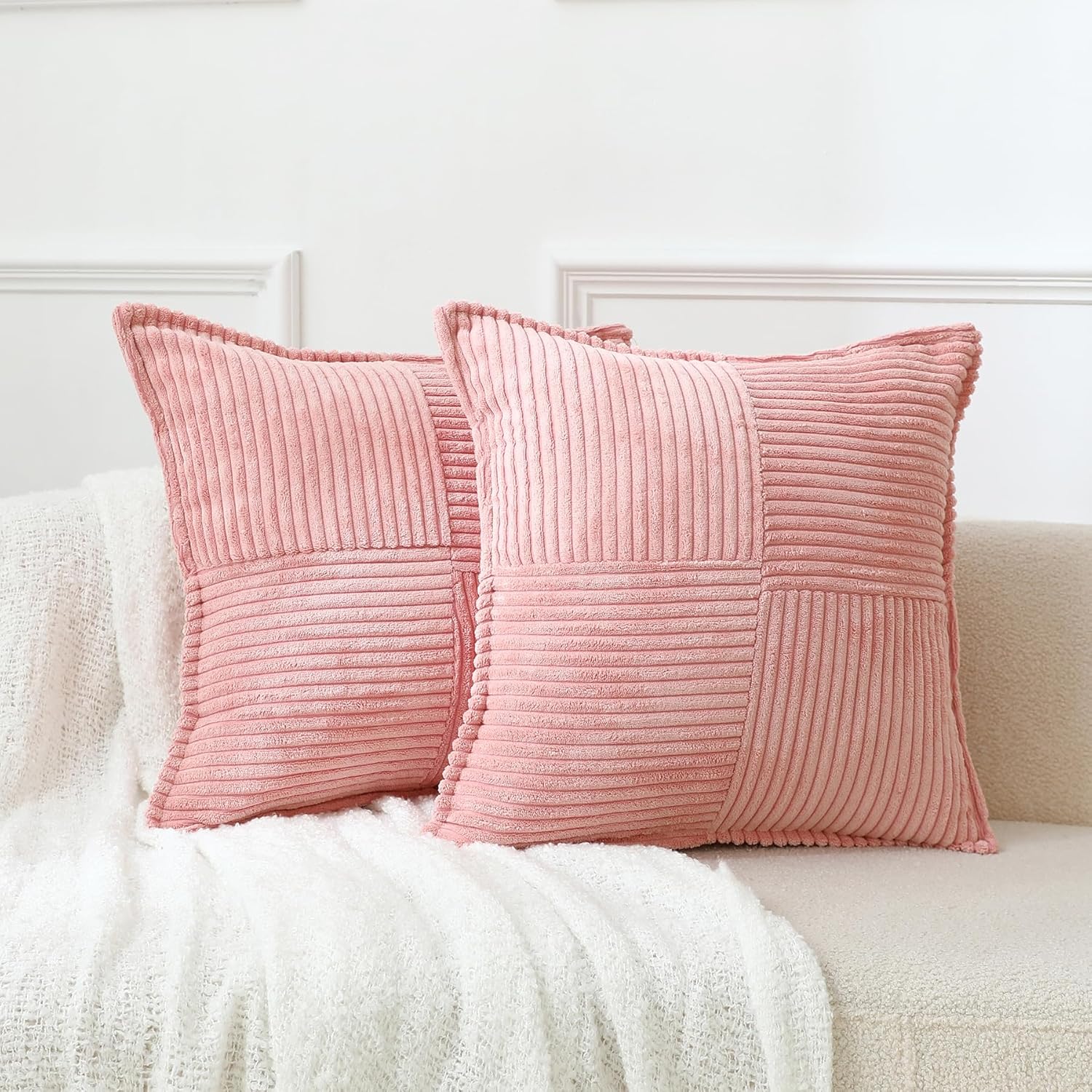 Throw Pillow Covers 20 x 20 Inch Boho Decorative Pillow