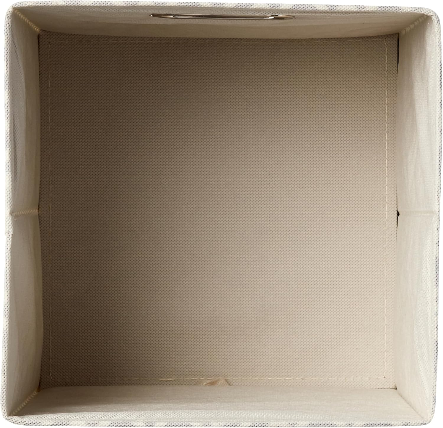 Amazon Basics Collapsible Cube Storage Organizer Bins, 6-Pack, 10.5 x 10.5 x 11 inches, Chevron Taupe