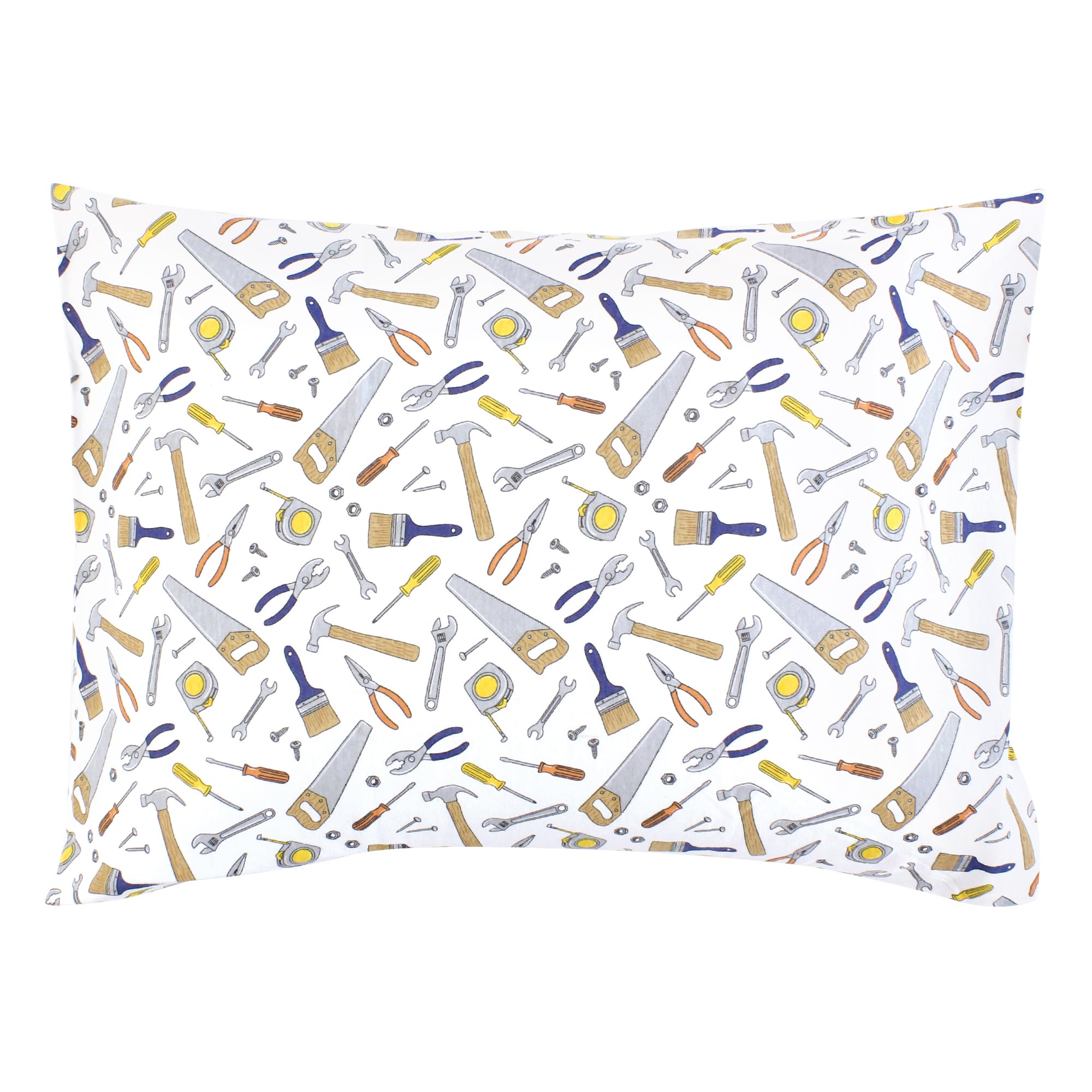 Hudson Baby Unisex Baby Cotton Toddler Pillow Case, Construction Work, One Size