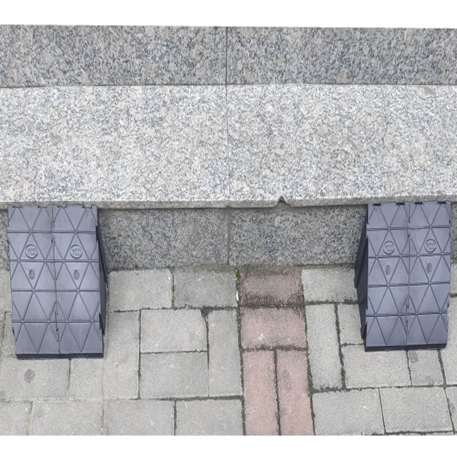 Rampas Portátiles para Escalones, Rampas de Umbral para Vehículos con Usos Múltiples, Rampa para Silla de Ruedas para Puerta, Escaleras, Escalones, Negro