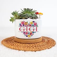 Personalized Gigi Plant Pot, Plant Pot for Grandma Gifts, Grandma Gardener Pot with Kids Names, Custom Nana Mimi Succulent Pot