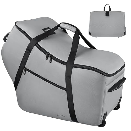 SCTEL Bolsa de viaje para asiento de automóvil que se adapta a todos los asientos y bases de automóvil Nuna Pipa, bolsa de viaje Doona, bolsa