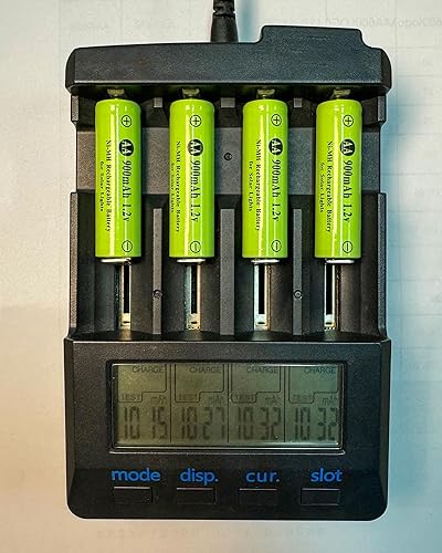 Miniatura 4 de Batería recargable AA Ni-MH de 1.2 V, doble A 900 mAh 1.2 V batería recargable precargada, alta capacidad para luces solares al aire libre, lámparas