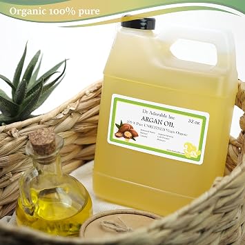 Dr Adorable - 32 oz - Argan Marrakesh Oil UNREFINED - 100% Pure Natural Organic Cold Pressed