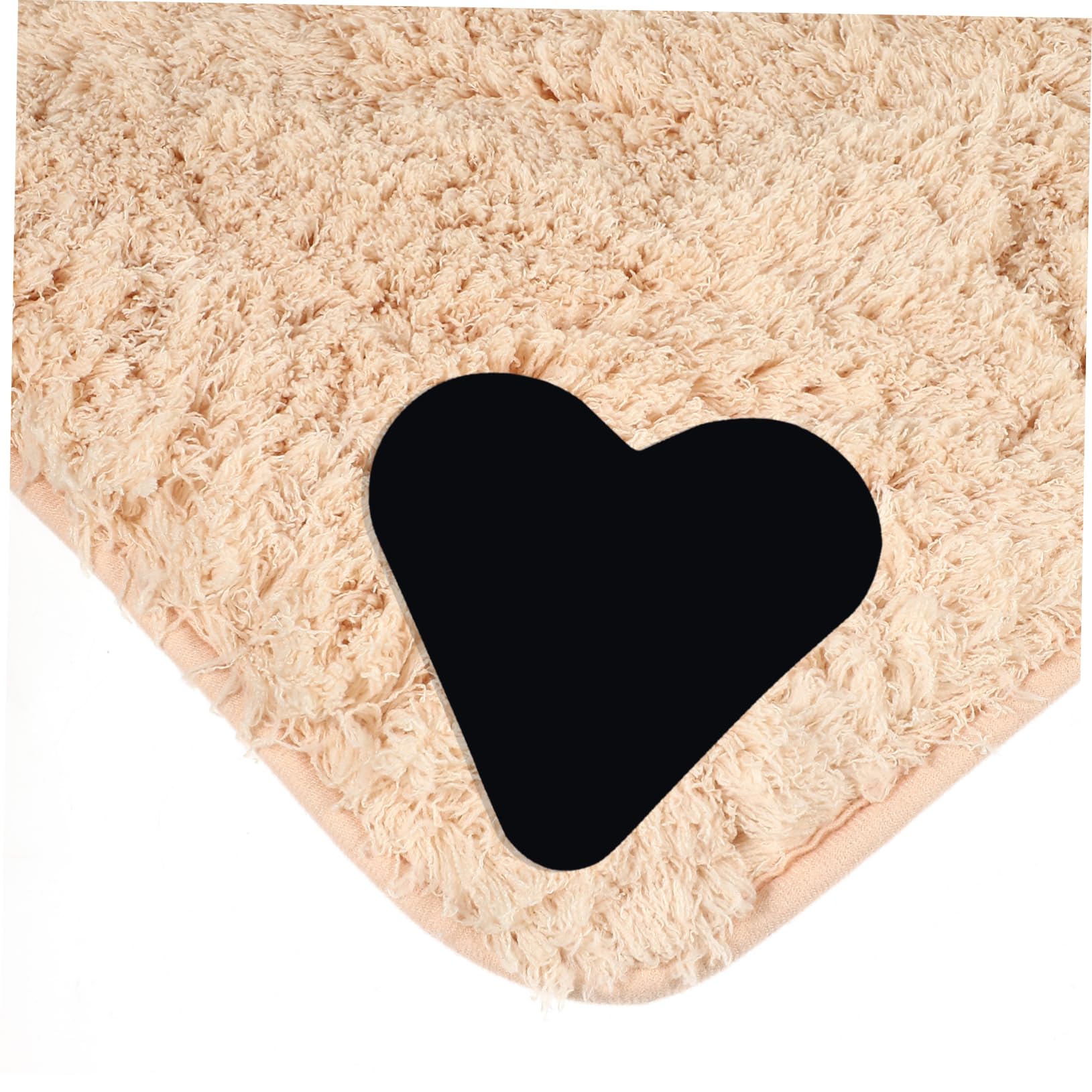PRETYZOOM 48pièces Adhésives Antidérapantes Forme De Coeur pour Tapis Autocollants De pour Sols Durs Et Carrelages Fixation Facile Et Réutilisable