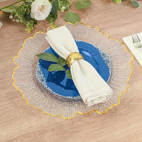 Miniatura 143 de Efavormart - Paquete de 10 platos llanos redondos de plástico de 10 pulgadas en verde salvia vintage, platos desechables barrocos en relieve