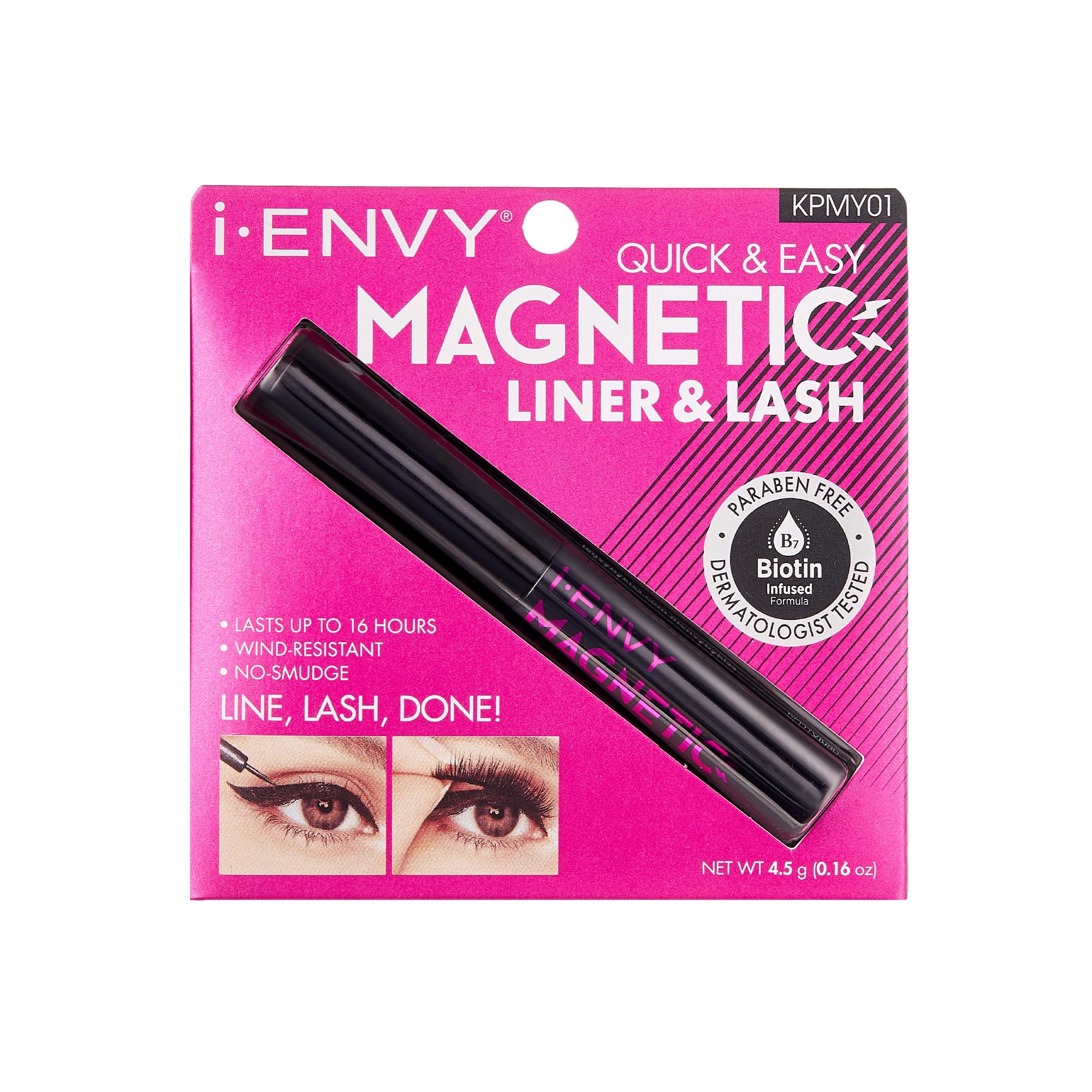 Kiss I Envy Magnetic Eyeliner Wind Resistant, Last Up To 16 Hours