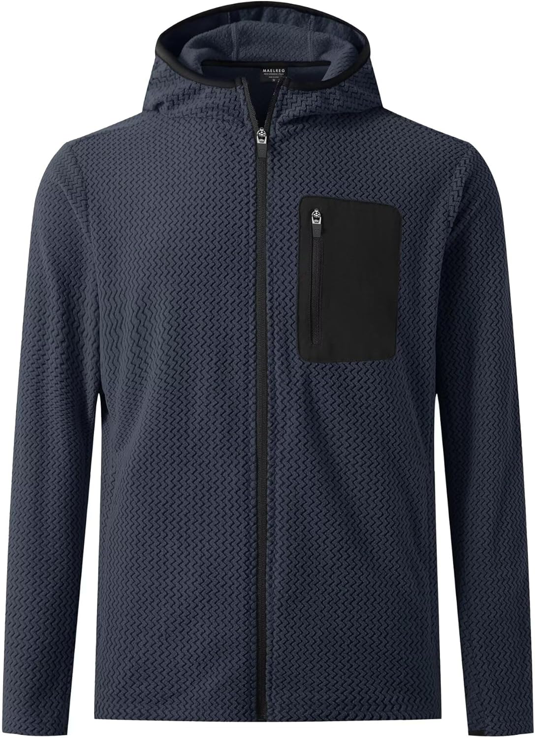 M MAELREG Fleece Hoodies Jacket Men Full Zip with 3 Zip Pockets Lightweight Soft Warm Hoodie for Golf Athletic Travel - Image 7