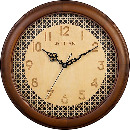 Titan Classic Wooden Wall Clock (35cm x 35cm) W0103WA01