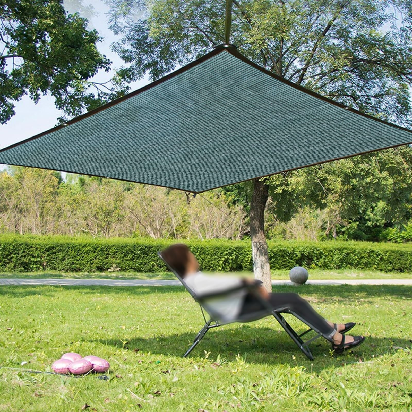 90% Shading Shade Cloth 3.3/6.6/9.9/13/16.4/19.7/26FT Sun Shade Net Green Shade Cover for Plant Cover, Greenhouse, Patio, Tomatoes, Chicken Coop, Barn Kennel (Size : 9.9x23ft)