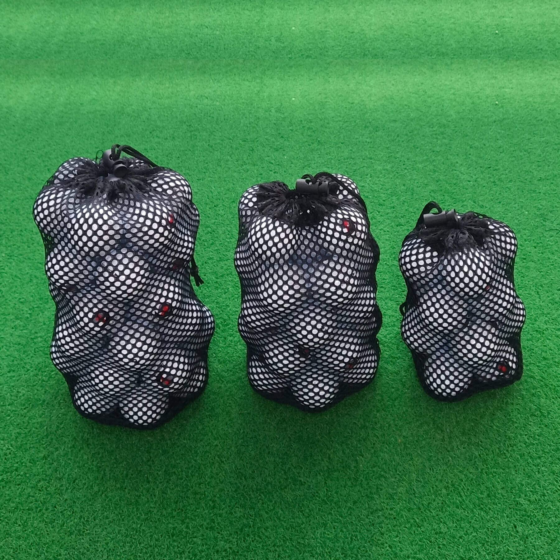 2 Stück Golfball & Spielzeug Lagerung Mesh Tasche, Golfball Tasche Sack, Golf Mesh Tasche, Mehrzweck-Netztasche, Fit für Tischtennisbälle, Kinder Spielzeug, Tauchen