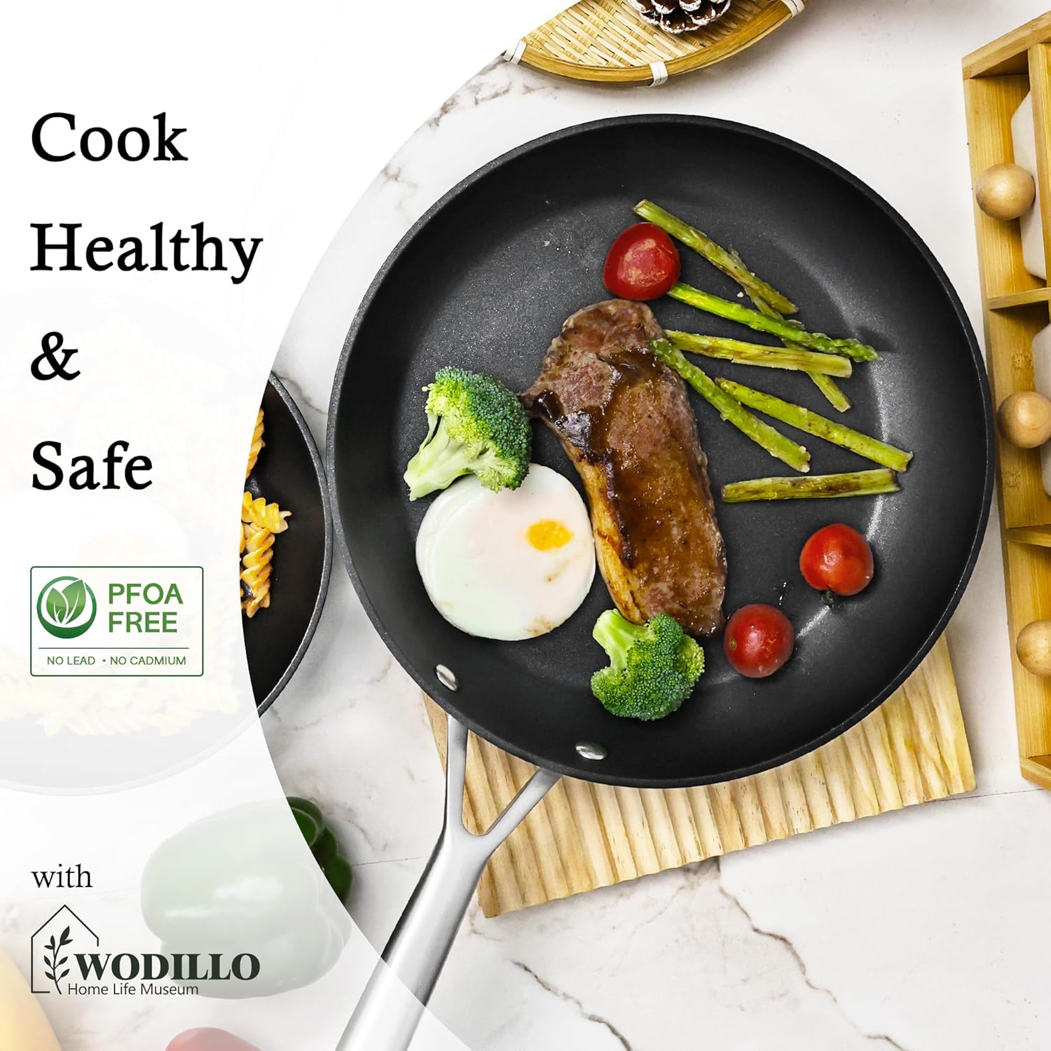 Wodillo Nonstick Pan for Healthy Cooking