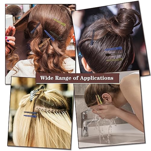 Miniatura 3 de 30 pinzas para el cabello sin arrugas, horquillas de metal mate para peinar el cabello, pasadores de pelo de pico de pato - Horquillas de cocodrilo