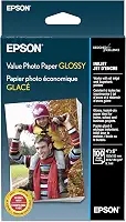 Epson Papel fotográfico brilhante, 10 x 15 cm, 100 folhas (S400034)