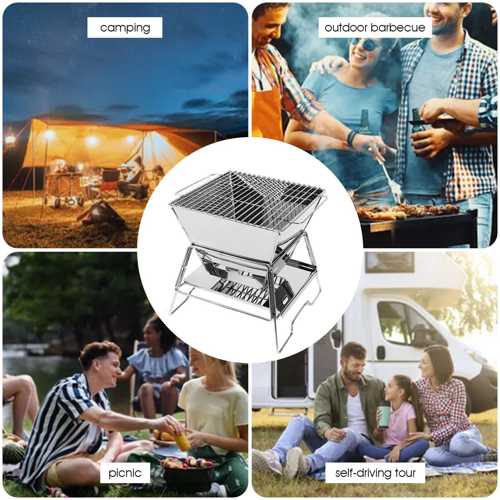 Mini réchaud à bois de camping pour pique-nique, barbecue et pique-nique