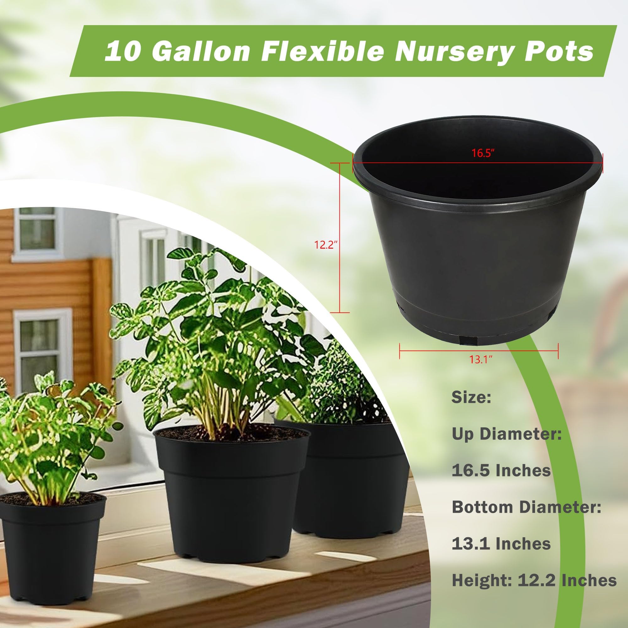 planting pots for sale Classic Double Rolled Rim Terra Cotta Planter – 24