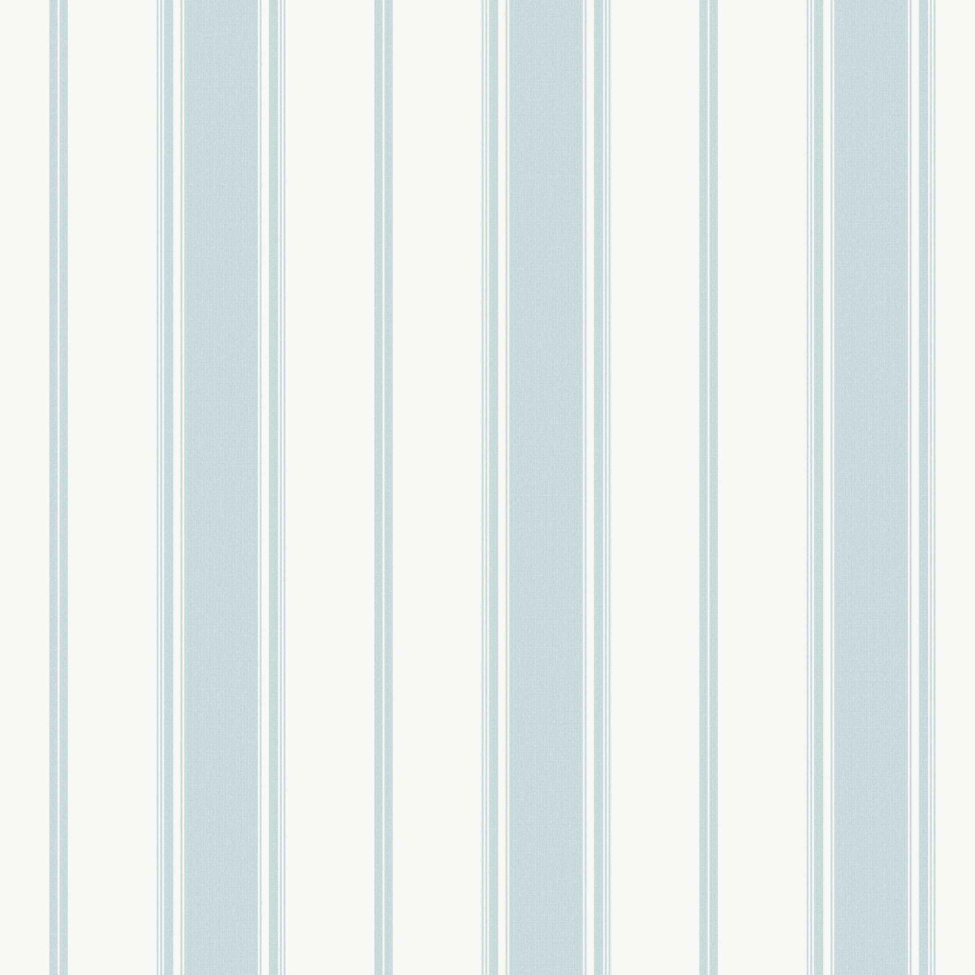 Galerie Smart Stripes 3 Light Blue/White Heritage Stripe Wallpaper Roll
