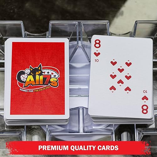 Miniatura 2 de All7s Canasta Card 2 mazos de cartas  Cartas Canasta con valores de puntos en las cartas  Cara grande para personas mayores  Juego de cartas Canasta