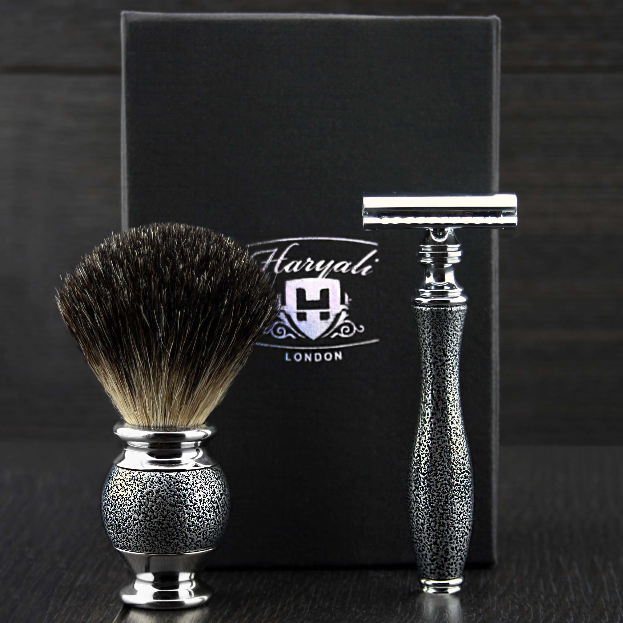 Mens Shaving Set KIT Gift Double Edge Safety Razor Badger Hair