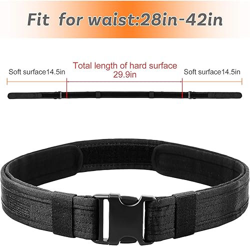 Miniatura 2 de Cinto de alta resistencia AIRSSON. Cinto de policía para combate táctico de 1,5 pulgadas con capacidad de carga y hebilla de apertura rápida.