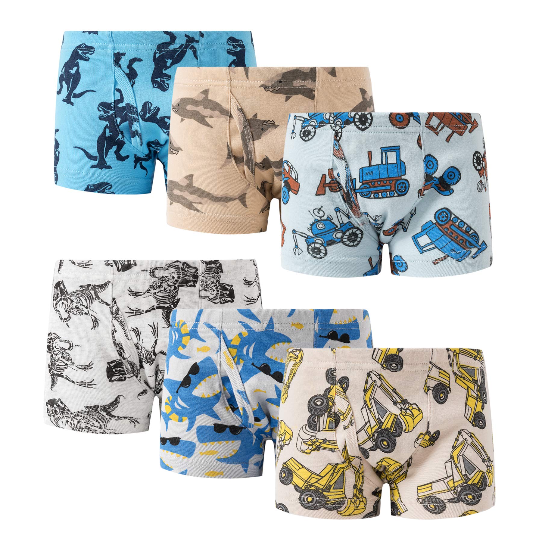 Family Feeling Little Boys' Cotton Boxer Brief Soft Underwear