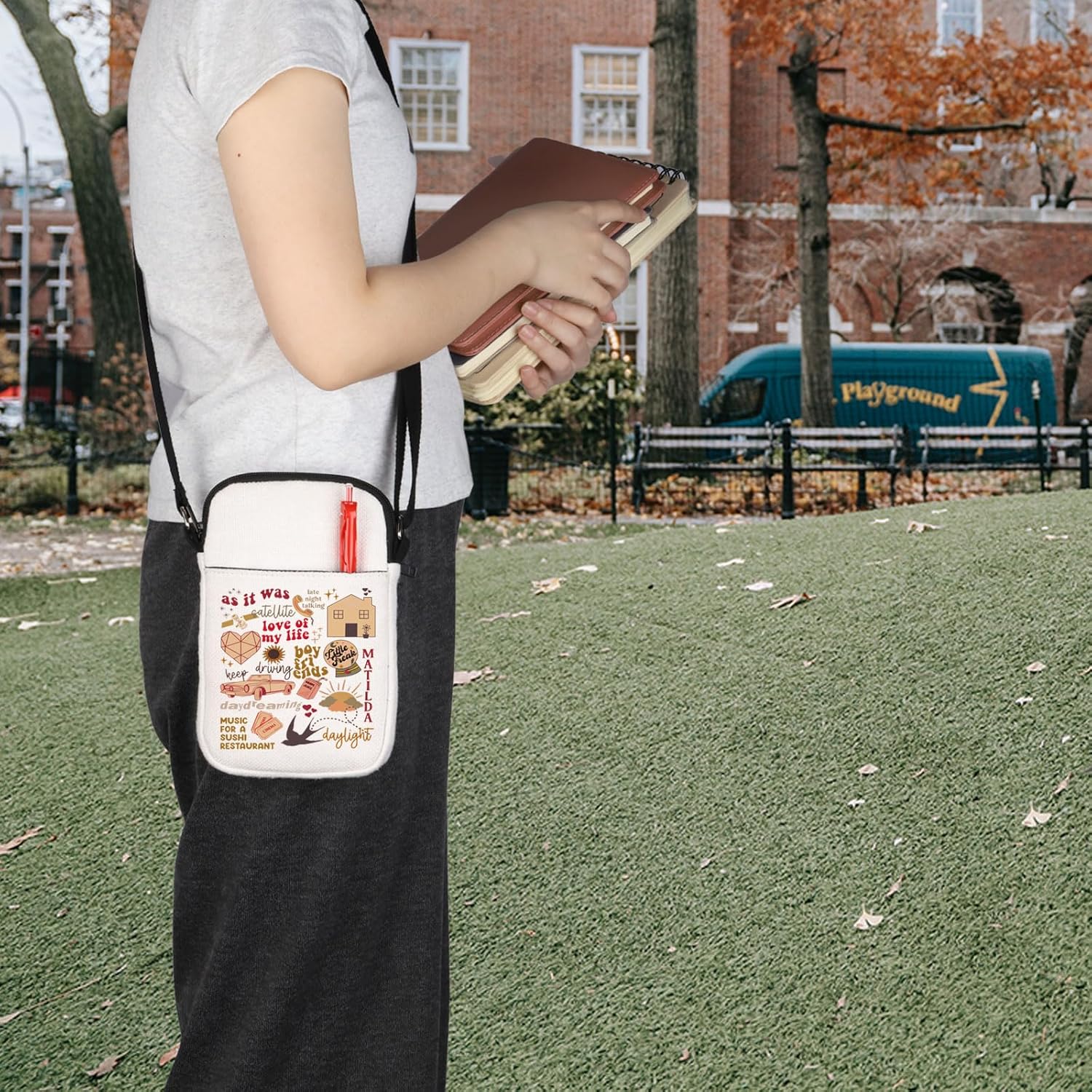 Singer Merch Singer Crossbody Bag Singer Album Inspired Gift Singer Fan Gift Singer Album Gift Music Lover Gift Merchandise - Image 7