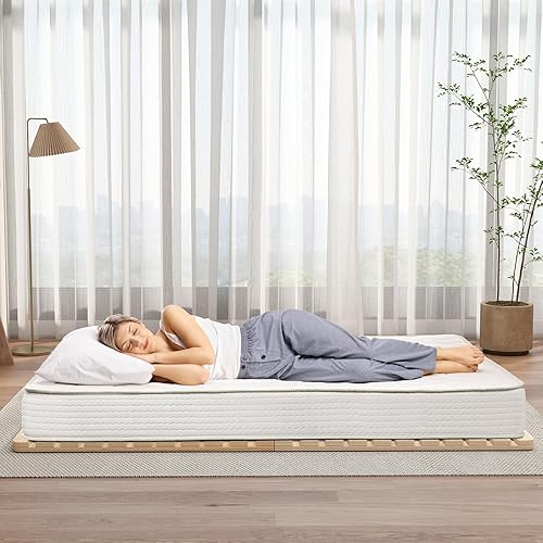 Miniatura 7 de LILYPELLE Tapete de tatami japonés, marco de cama de tatami de madera, plegable a prueba de humedad, marco de cama para colchón de futón, colchón de