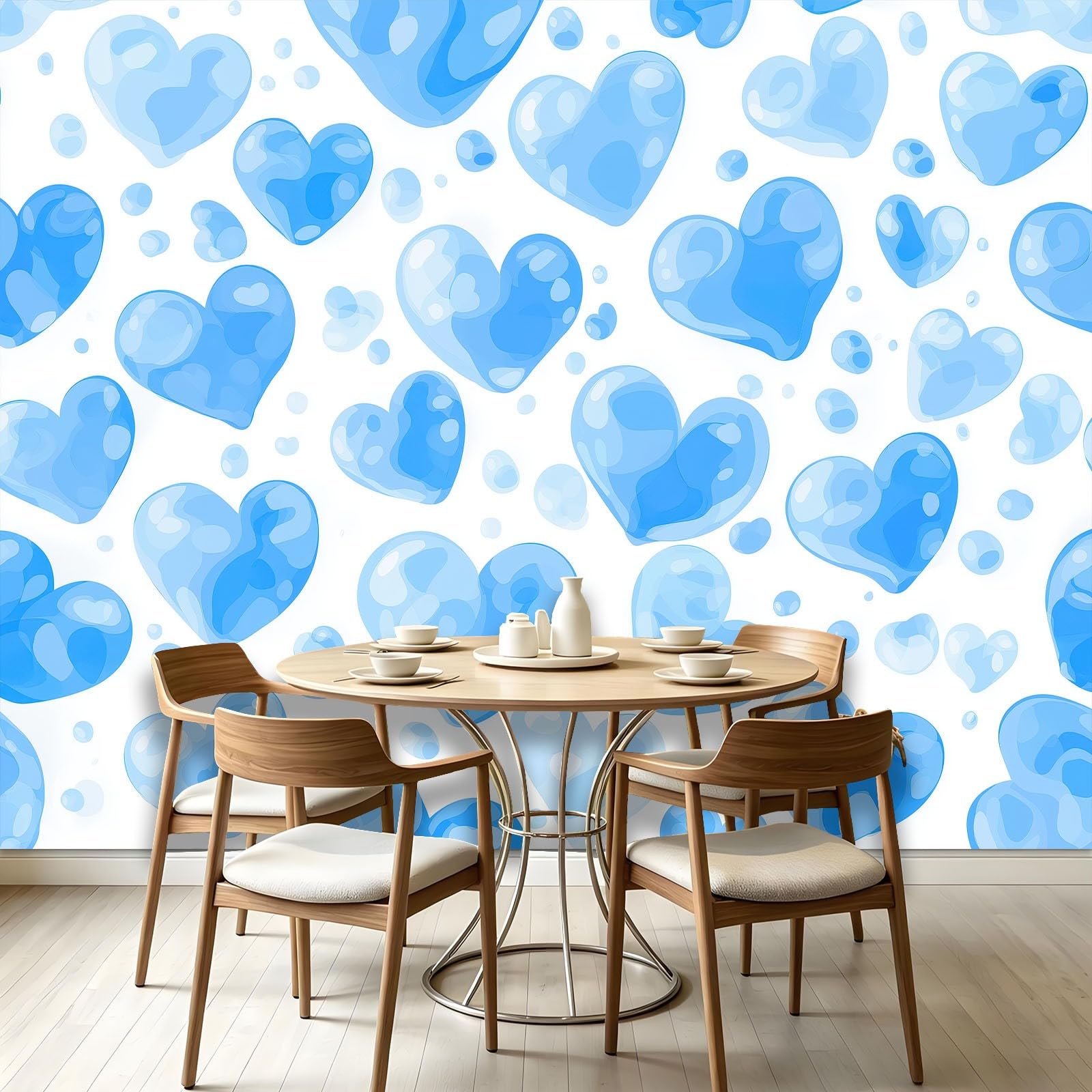 Fototapete 250 x 175 cm Vliestapete Wandtapete Romantisch Traumhaft Luftballon Herz, Motivtapeten für Babyzimmer Schlafzimmer Mutter-Kind-Laden
