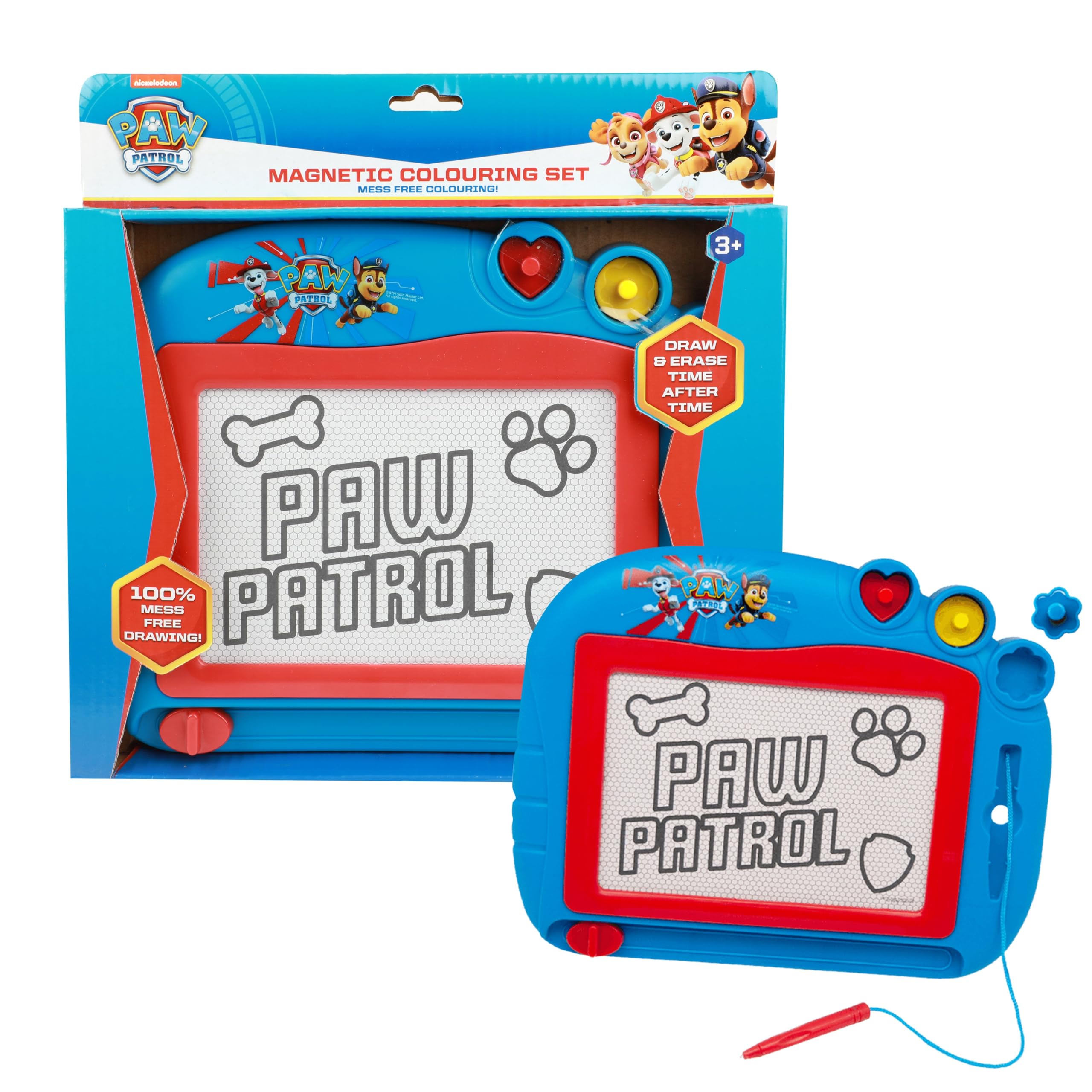 Paw Patrol Magnetisches Zeichenbrett mit Stift und Formen Zeichentafel