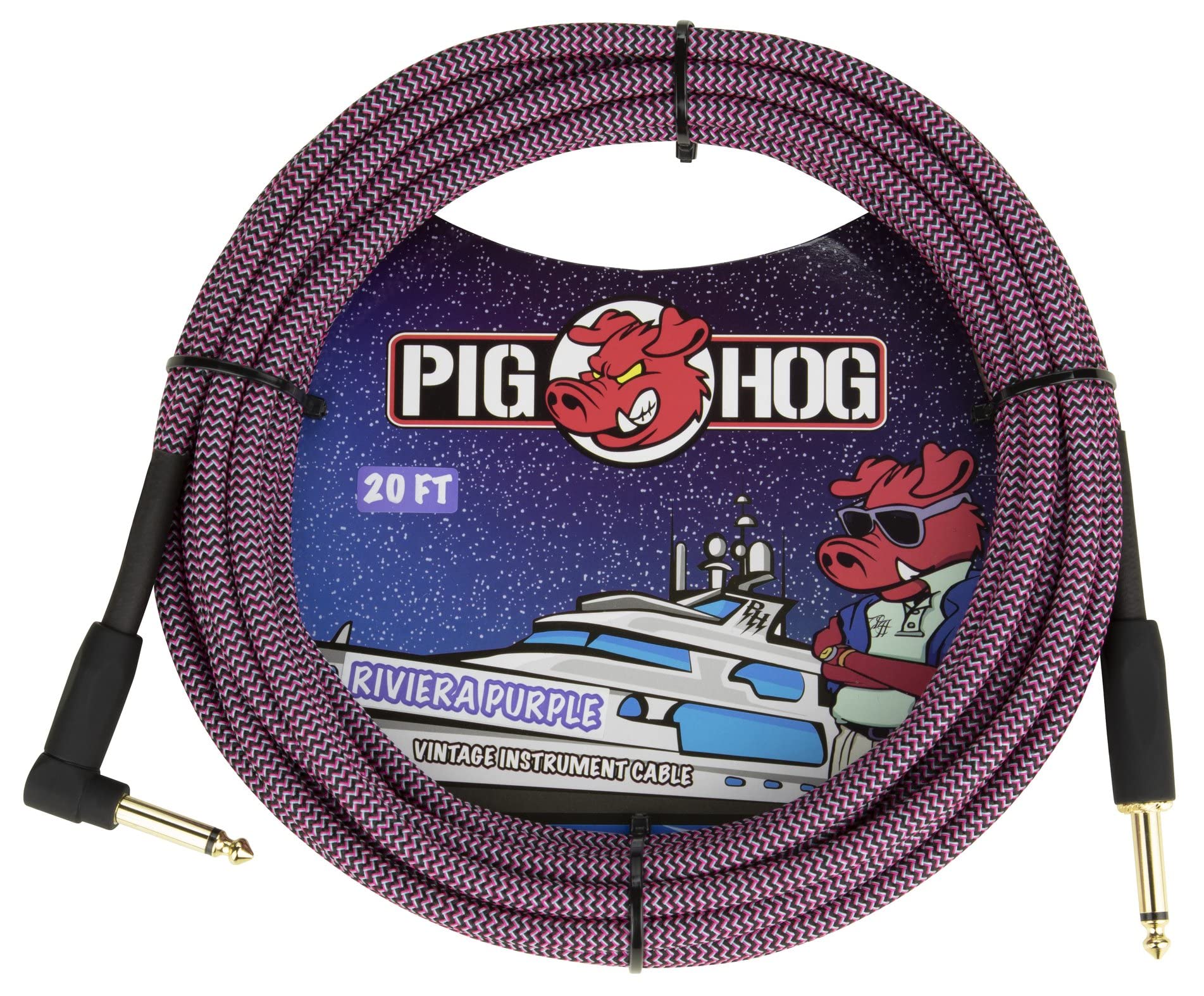 Pig Hog PCH20RPPR Instrument Cable 20 Foot