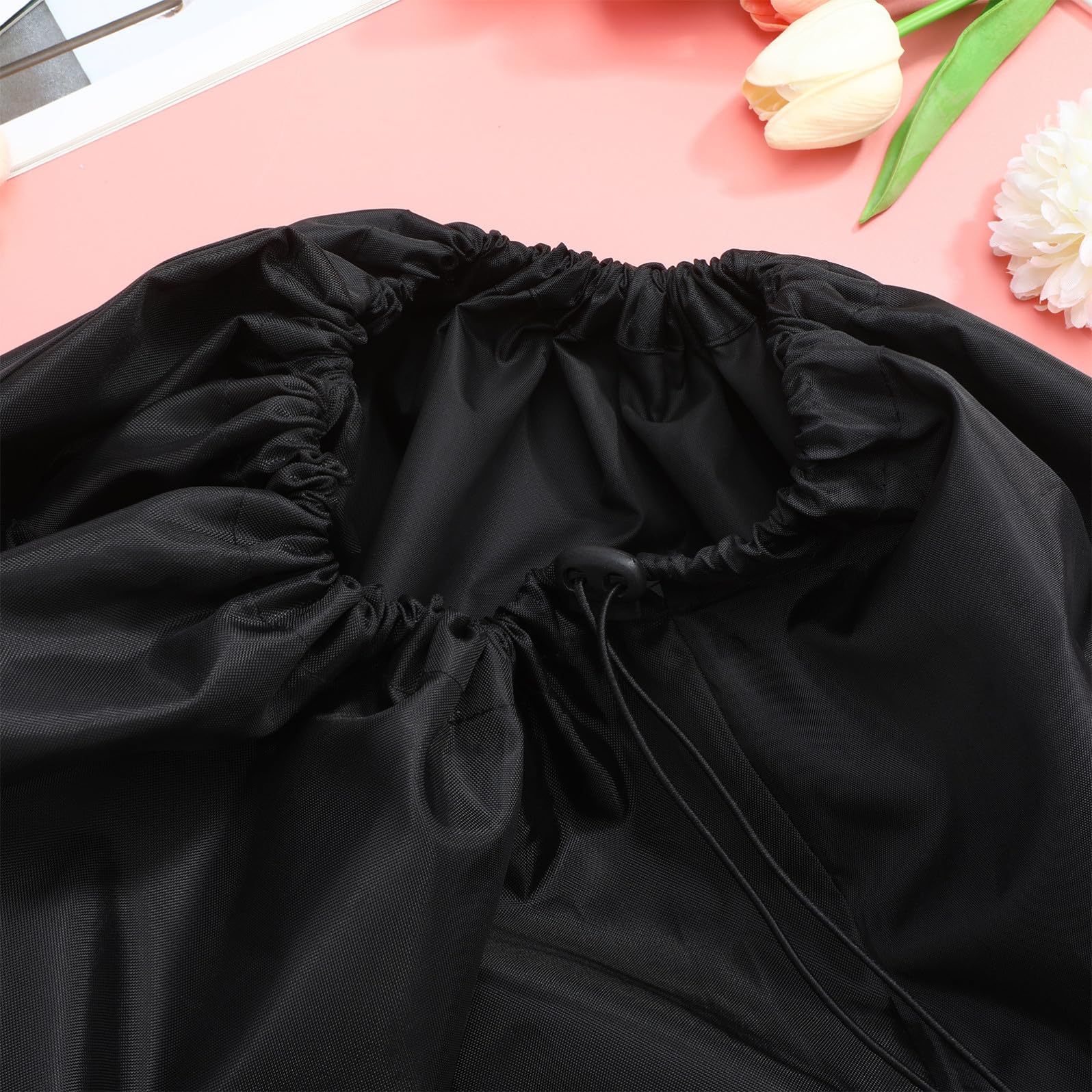 Borsa Chiusura a Coulisse Bloccabile da Viaggio in Nylon Nero per Passeggino e Doppie Spalline, Protezione Completa per Passeggino Durante Viaggi in Aereo