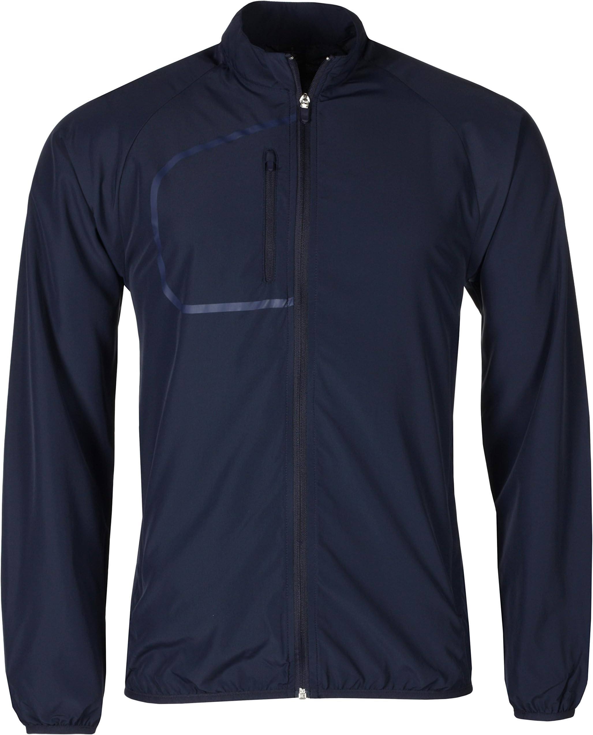 Mens Lightweight Windbreaker Showerproof Active Sports Jacket Packaway (XS, Navy)