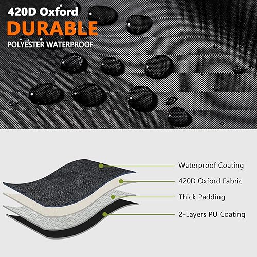 Miniatura 5 de WOMACA - Funda de parrilla para parrilla Ninja Woodfire al aire libre, accesorios resistentes para parrilla ahumadora ninja, funda de tela Oxford