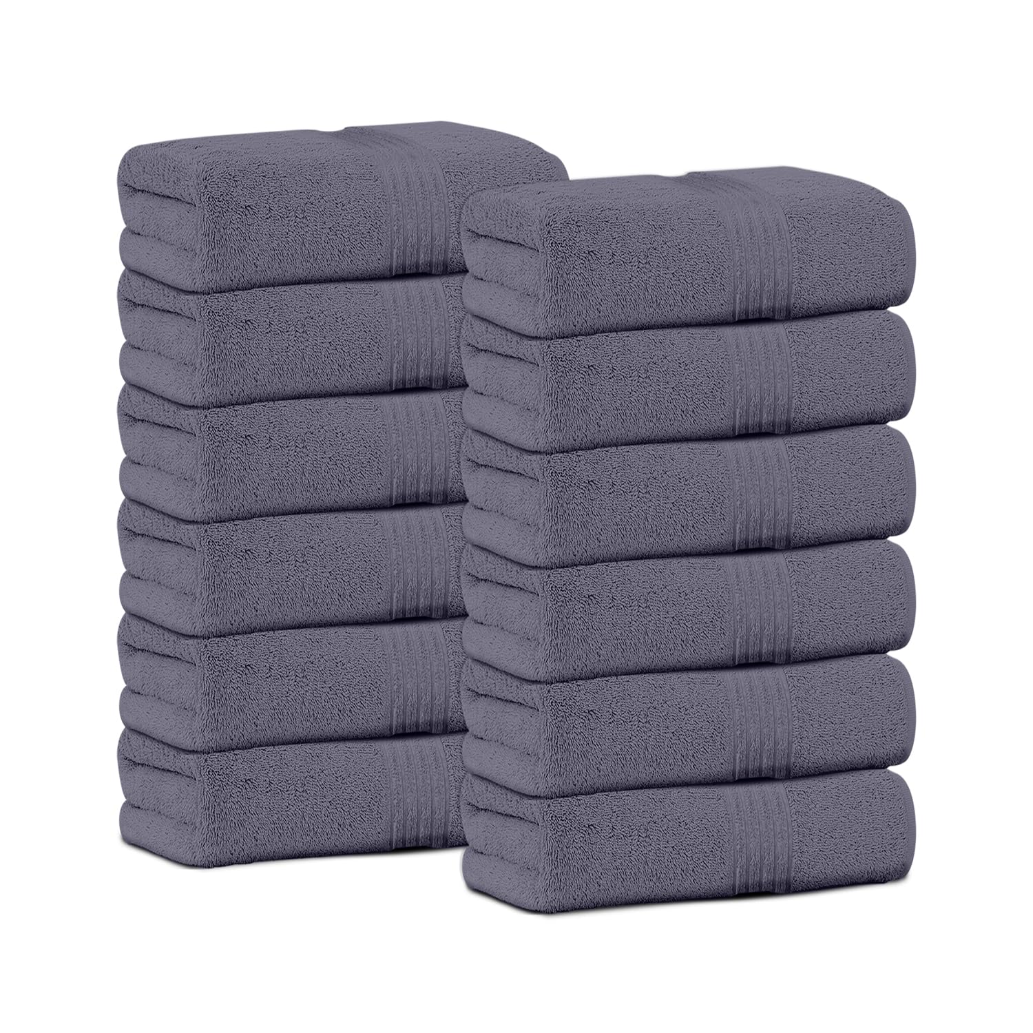 Gc Gaveno Cavailia Navy Flannel Face Cloth Towels - 30 X 30 Cm - 12 Pack