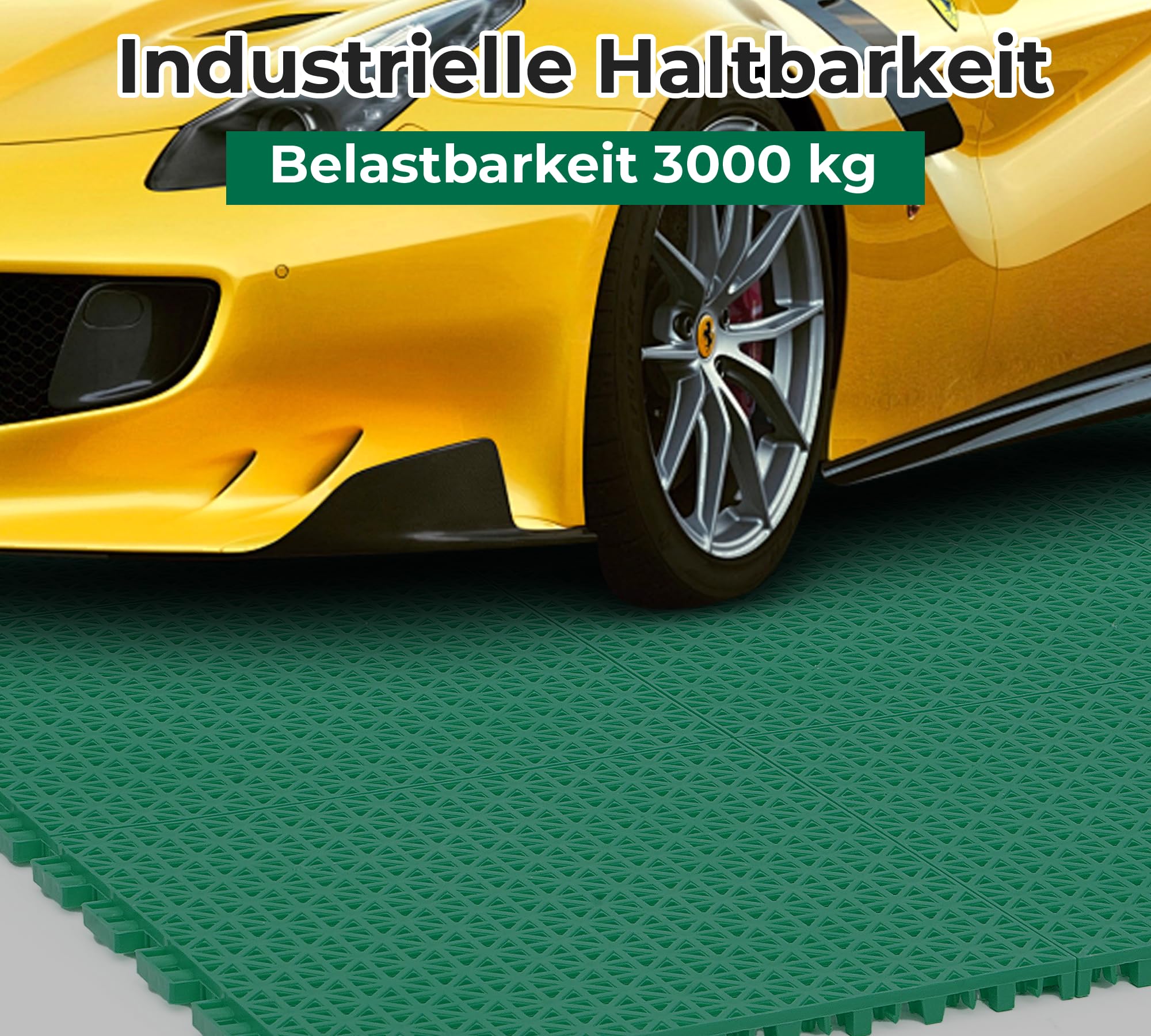 jxgzyy 24 STK Puzzlematte Set Bodenschutzmatte Sportmatte Fallschutzmatten Outdoor Gymnastikmatte Fitnessmatte Trainingsmatte Bautenschutzmatte Für Außenbereich Balkon Bodenbelag