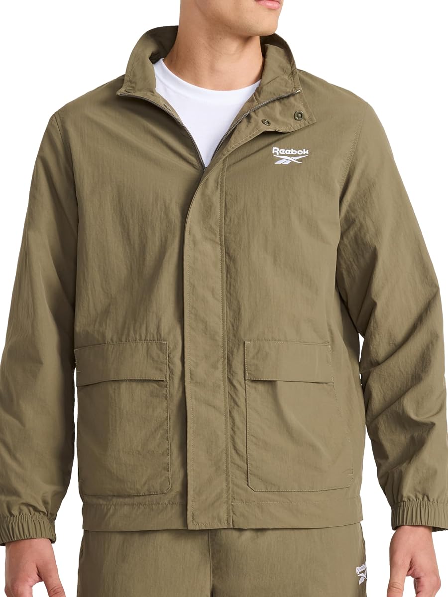 Men's Ri Utility Woven Jacket, Standard Fit, Lightweight Nylon Fabric