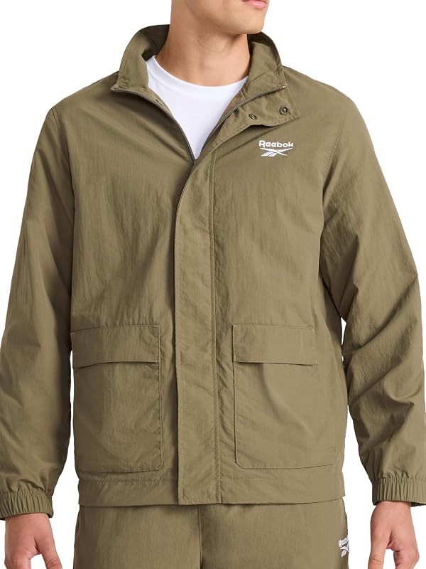 Men's Ri Utility Woven Jacket, Standard Fit, Lightweight Nylon Fabric
