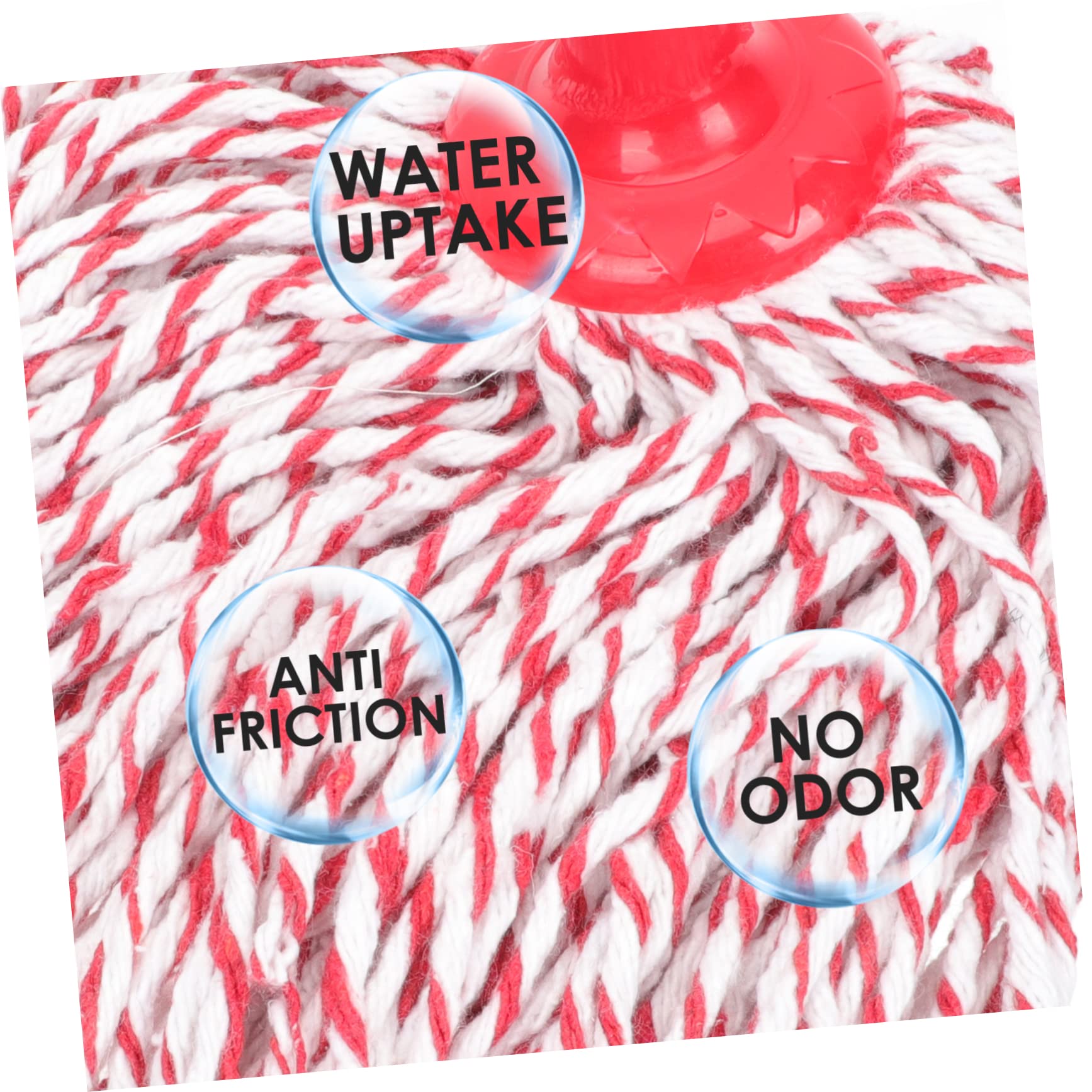 Cabilock Mop Head Replacement Premium Washable Cloth Mop Head for Home Cleaning Fast-Drying Compatible with Hardwood Tile Floors