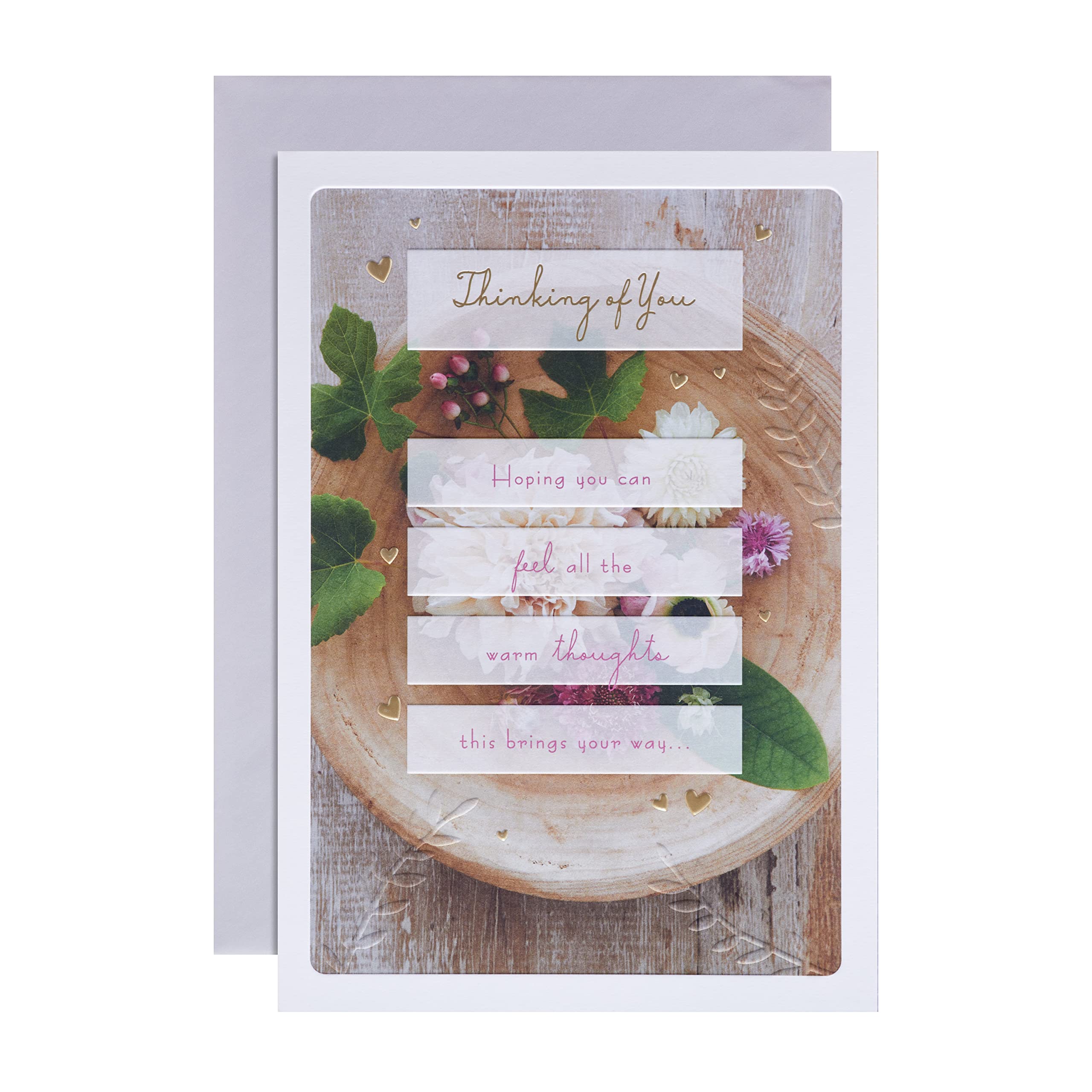 Hallmark General Thinking of You Card - Photographic Traditional text Based Design