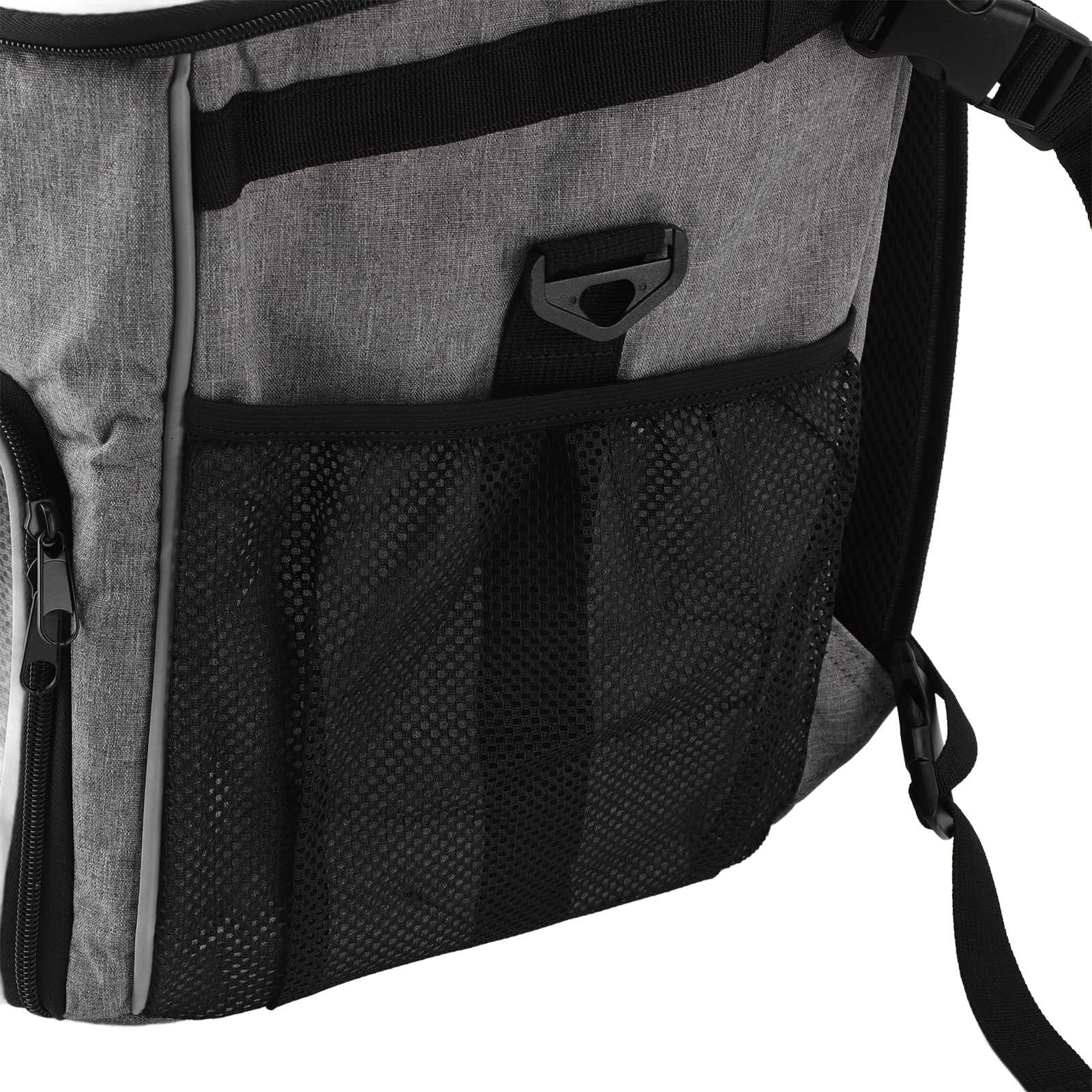 Kosz na Rower dla Psa Oddychający, Wszechstronny Plecak do Przewozu Zwierząt na Kemping i Wycieczki Samochodowe 11,42 X 11,81 X 14,57 Cala (GREY)