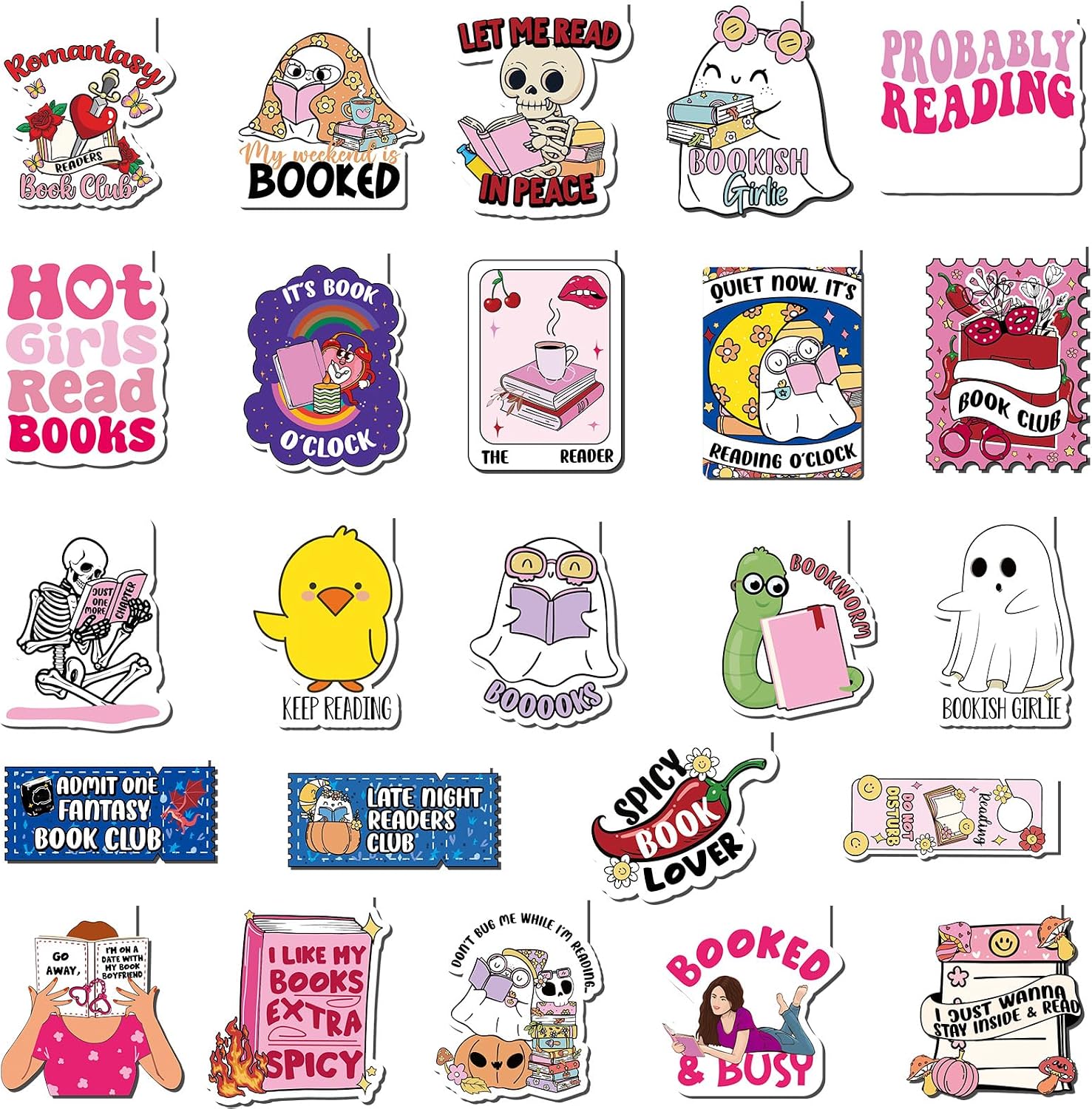 Amazon.com: Skyygemm 24 Pcs Funny Magnetic Bookmarks, Cute Magnet ...