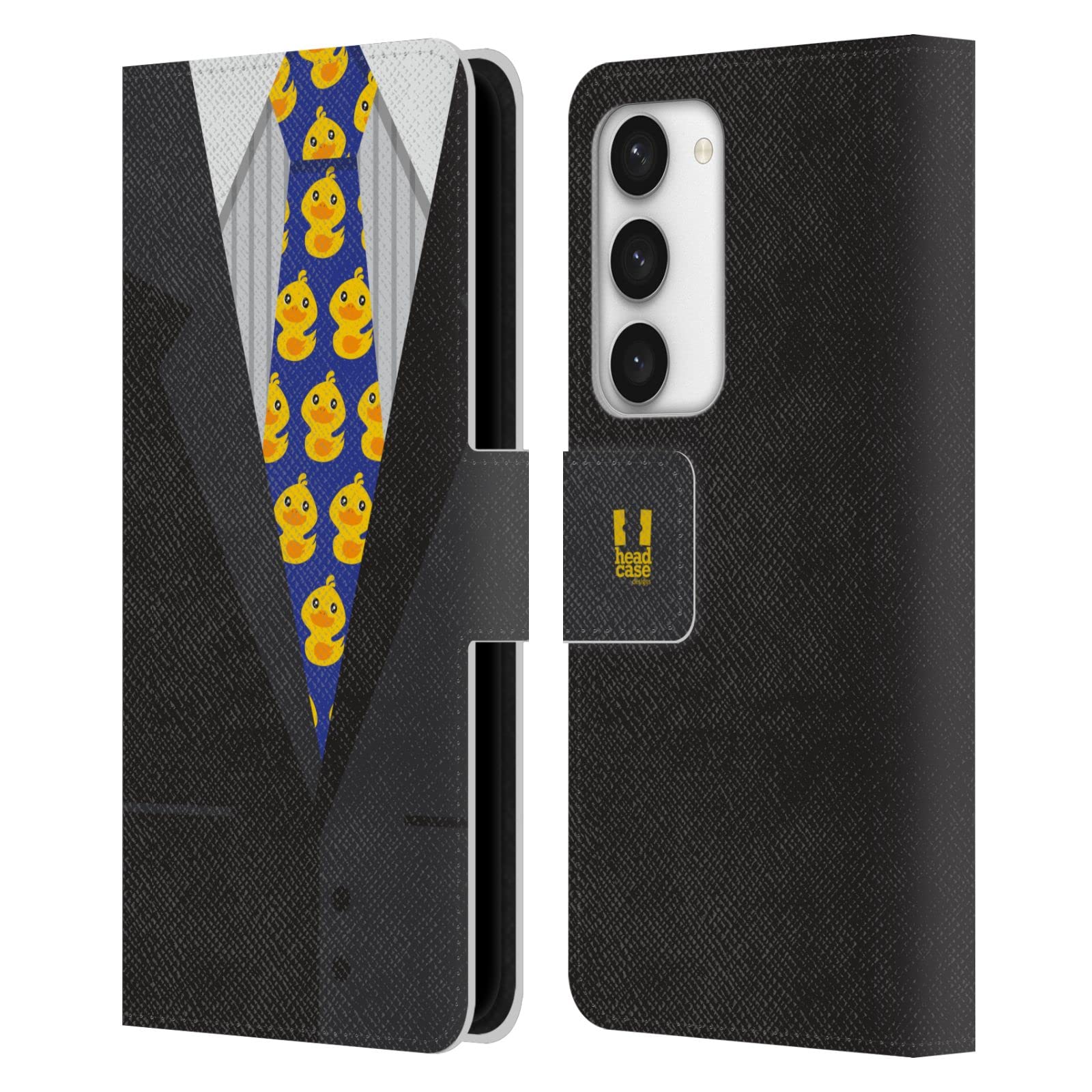 Funda protectora Samsung Galaxy S23 5G anticaídas con tapa de cuero 7