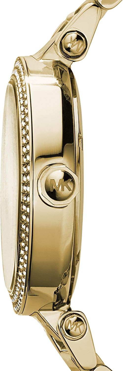 Michael Kors Orologio da donna Parker, dimensioni cassa 33 mm, movimento a tre lancette, cinturino in acciaio inossidabile