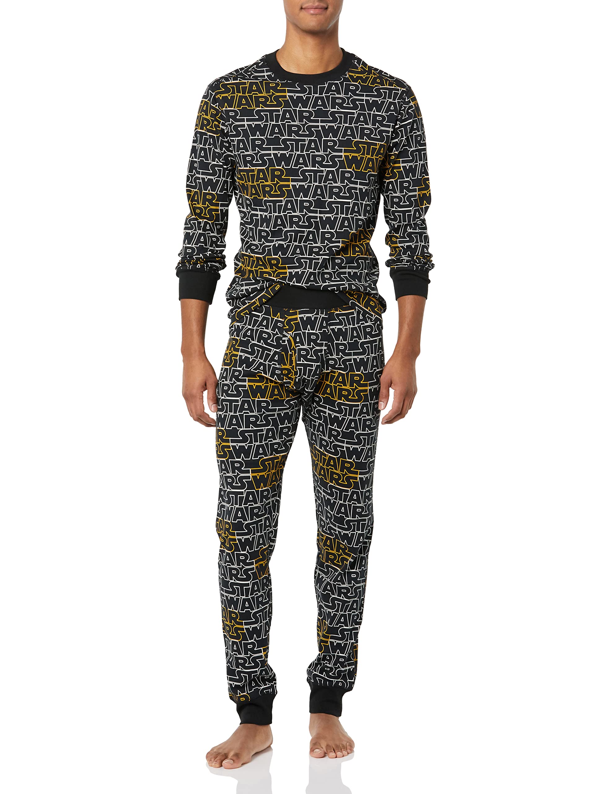 Amazon Essentials Disney | Marvel | Star Wars Pigiama in Cotone Aderente Uomo